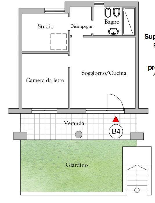 Dimora B4 + 232.3 M.s.l