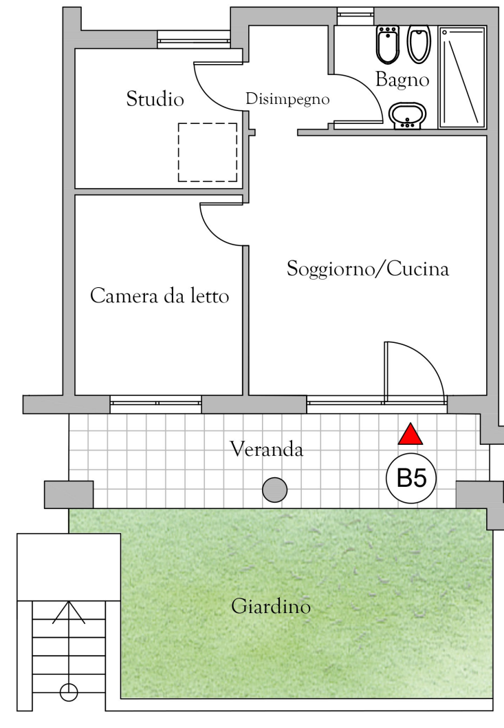 Dimora B5 + 232.3 M.s.l